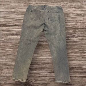 Soft Surroundings Pull On Skinny Light Wash Jeans Snap Buttons 1X - NWOT
